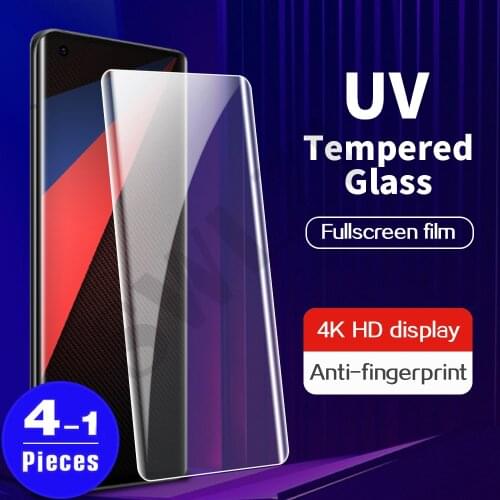 1-4Pcs cover for vivo iQOO 5 Pro x50 X60 X60T pro plus NEX 3 3S UV tempered glass protective film phone screen protector Glass