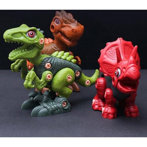 Children Dinosaur Nut Assembly Disassembly with Electric Drill Educational Toy