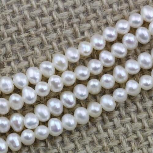 Perfect DIY Loose Pearl Jewelry,2.5-3mm AA Potato Near Round Seed Pearl Strand,Good Quality Small Size Loose Beads