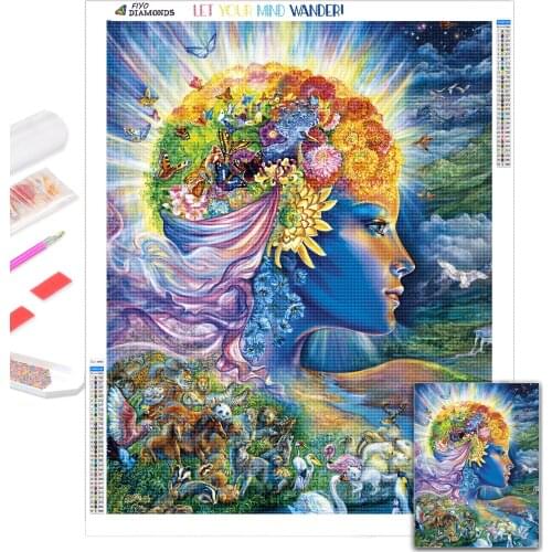 Pintura diamante Fantasy Girl Diamond Painting Picture 5D DIY Full Diamond Art Mosaic Embroidery Cross Stitch Kits Home Decor