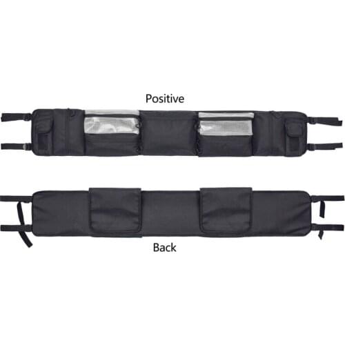 Black Quad Gear UTV Large Roll Cage Organizer Storage Bag for Polaris RZR Ranger for Can-am maverick Commander for Yamaha 1 Pcs