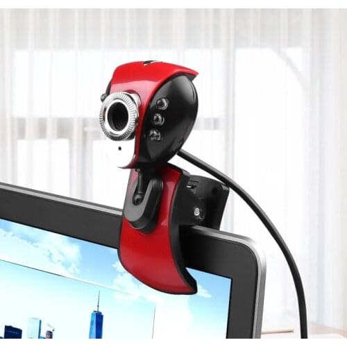 Computer Cameras USB 2.0 480P 6 LED HD Webcam 360 Degree Rotatable Camera Built-in Microphone For PC Laptop/desktop Dropshipping