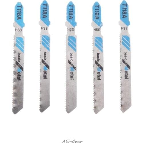 5 Pcs HSS T118A Jig Saw Blades Wood Metal Fast Cutting Reciprocating Saw Blade