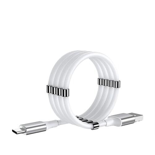 Magnetic Phone Charger, Micro USB Cable, Absorption Data Cord, Retractable and Charger Cable, Compatible with Samsung/Android Mo