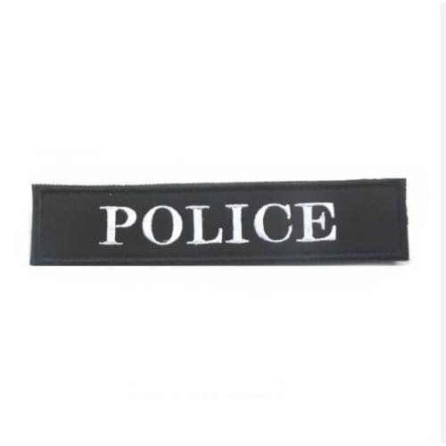 POLICE LAW ENFORCMENT Cops SWAT TACTICAL BACK PANEL 13.5*3CM HOOK PATCH