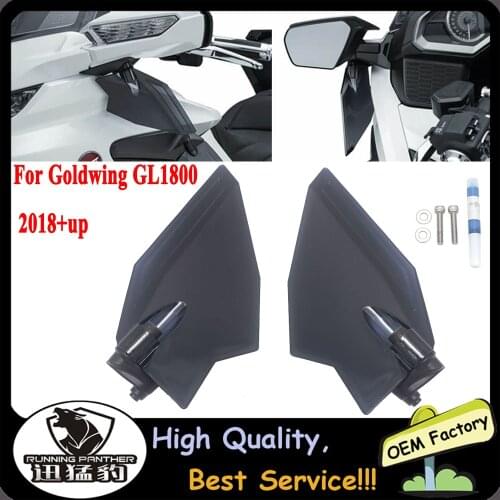 Motorcycle Dark Grey and Clear Upper Air Deflector Set For Honda Goldwing 1800 GL1800 F6B GL 1800 2018+up