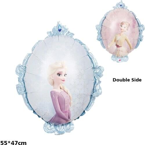 The new Snow and ice colors The magic mirror Aluminum film balloon The girl Childrens birthday Decorate adornment