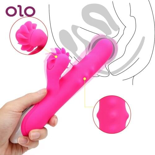 OLO Sex Products G-spot Massager Erotic Sex Toys For Women Female Masturbator Clitoris Stimulator Tongue Vibrator