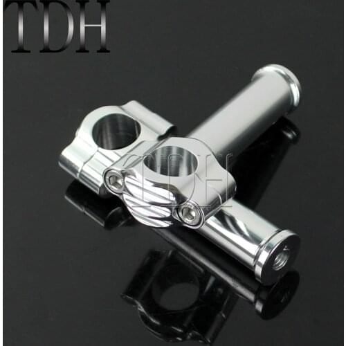 Motorcycles Black/Silver Aluminum 1 inch Handlebar Riser 25mm Bar Mount Rough Craft Riser for Harley Touring Cafe Racer