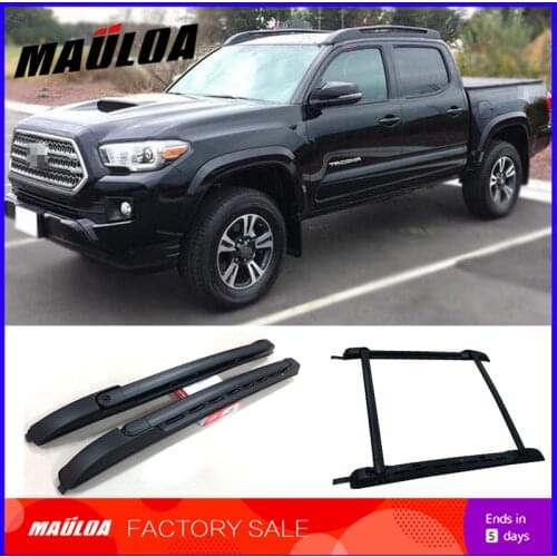 Black color Aluminium Alloy side rail bar roof rack cross bar for Tacoma 2005 2006 - 2012 2013 2014 2015 2016 2017 2018