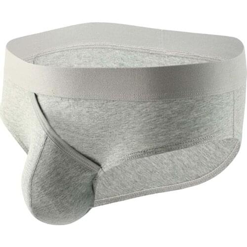 Mens Sexy Cotton Underwear Briefs Men Low Rise U Convex Pouch Brief Underwear Men Stretch Breathable Briefs