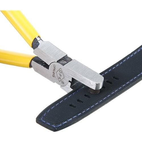 Universal 2mm Leather Belt Hole Puncher Plier Watch Strap Repair Tool Oval Hole Punch Plier For Leather Watch Strap Tool