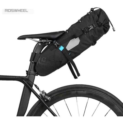 ROSWHEEL ATTACK 2017 NEWEST 10L 100% Waterproof Bike Bag Bicycle Accessories Saddle Bag Cycling Mountain Bike Back Seat Rear Bag