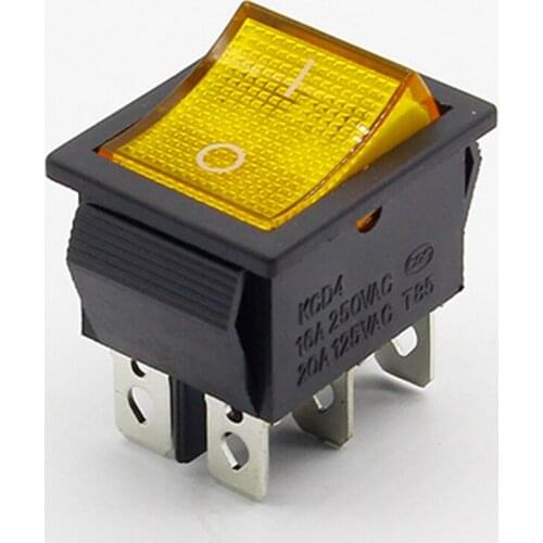 Ship type switch KCD4-201 second six feet four feet with lamp switch 6 feet become warped board power switch high band 2