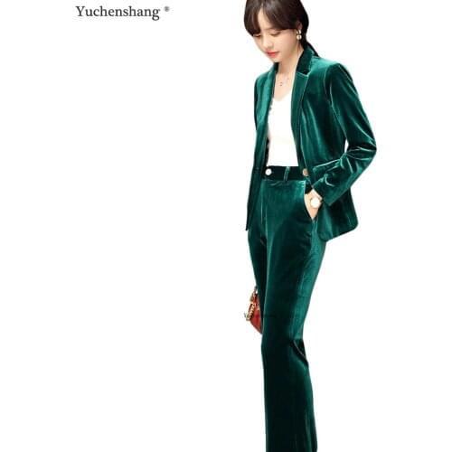 YUCHENSHANG Women's Stylish Trouser Suits