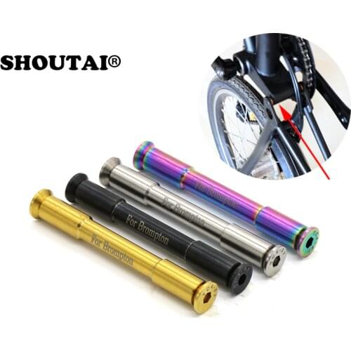 SHOUTAI Titanium alloy Bicycle Rear Fork Pivot Assembly and Bolts set for Bike Brompton BIke Parts
