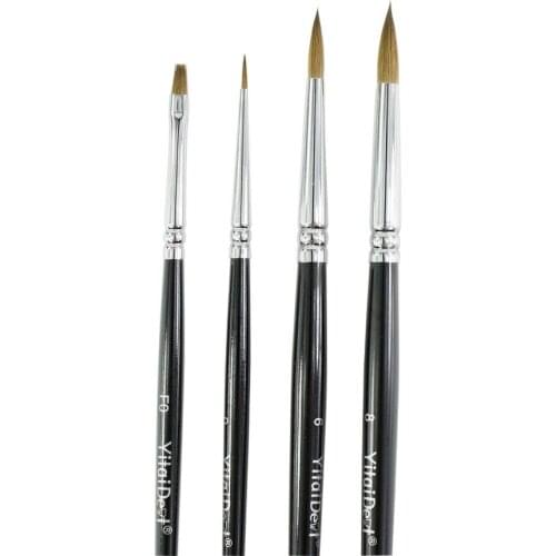 4pcs Dental Finest Porcelain Brush Pen Set Dental Lab Equipment