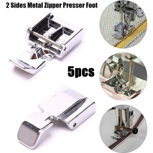 5Pcs Multifunctional Zipper Presser Foot For Home Sewing Machine Equipment Parts