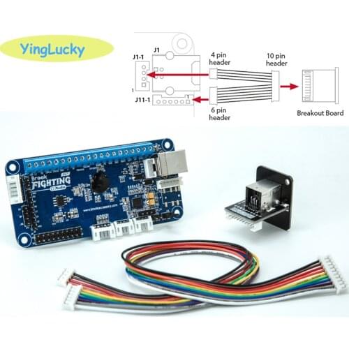 Audio Fighting Board Chips Assembly for PS4/PS3/PC Multi-Console Support Firmware Upgradable Turbo Console Auto Detection