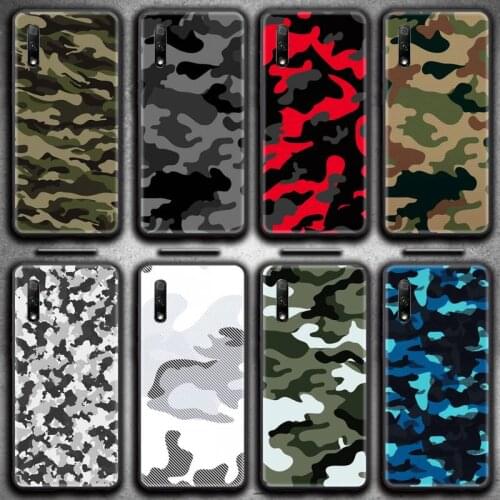 Camouflage Pattern Camo military Army Phone Case for Huawei Honor 30 20 10 9 8 8x 8c v30 Lite view 7A pro