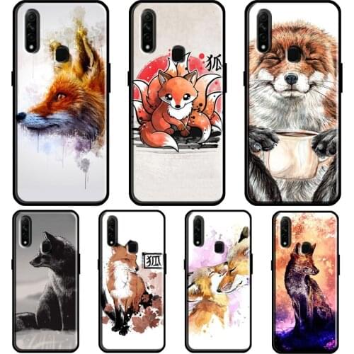 Funny Red Fox Animal For OPPO A52 A72 Find X3 Pro Reno 2 Z A3S A5S A15 A83 A31 A53 A9 A5 2020 F5 F7 Phone Cover