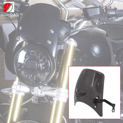 For BMW R NINE T NINET R9T R 9 T Racer Pure Urban scrambler 2014-2020 Motorcycle Windshield Aluminum Wind Deflector Windscreen