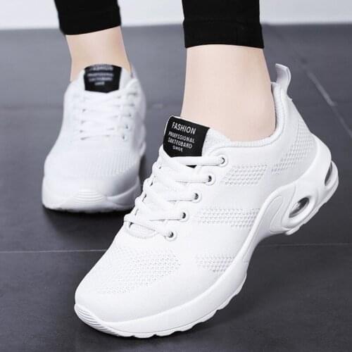 Women Shoes Basket Femme Air Cushion Sneakers For Women Gym Shoes Tenis Feminino Casual Shoes Breathable Mesh Zapatillas Mujer