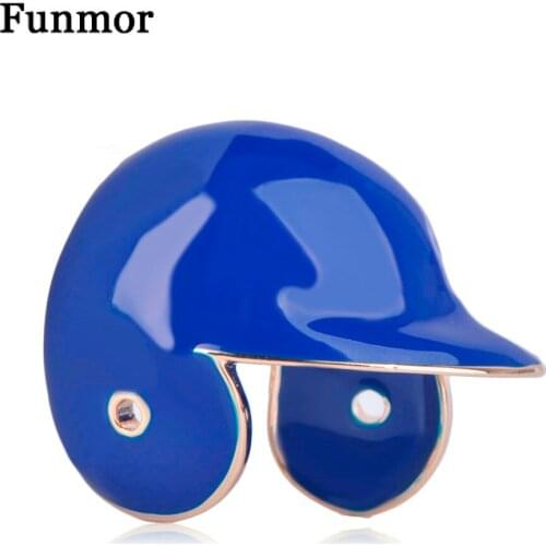FUNMOR Enamel Baseball Cap Brooches For Boys Men Clothes Decoration Sports Club Badge Pins Alloy Harajuku Brooch Corsage Joias