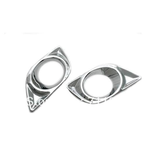 Chrome Front Fog Light Cover For Nissan Versa / Pulsar / Sunny Sedan 2012 Up