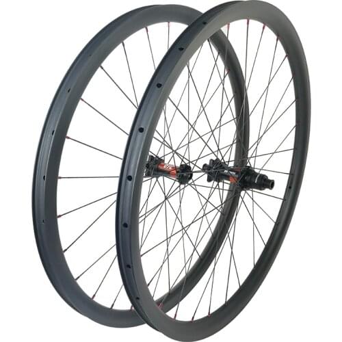 29er SL 1280g 30mm MTB XC Asymmetric clincher tubeless disc BOOST carbon wheelset 30mm deep 28H DT240 XD XX1 15×110mm 12×148mm