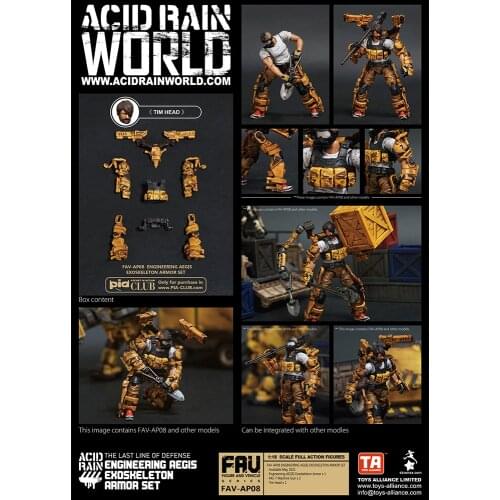 Acid Rain War 1:18 3.75 inch FAV-AP08 Aegis Exoskeleton Set Accessory Model