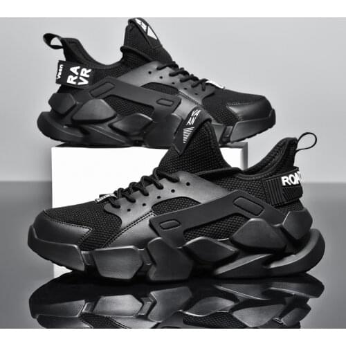 Men Casual Sports Shoes Lace-Up Flat Tenis Trainers Popular White Old Dad Shoes Male Breathable Flying Woven Shoes Light Sneaker