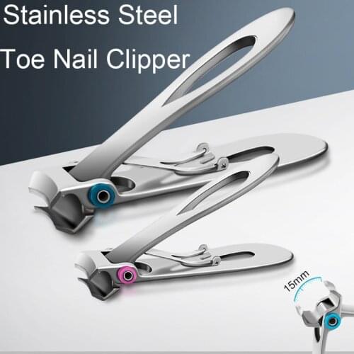 Nail Clippers For Thick Nails Stainless Steel Wide Jaw Opening Manicure Fingernail Cutter Thick Hard Ingrown Toenail Scissors