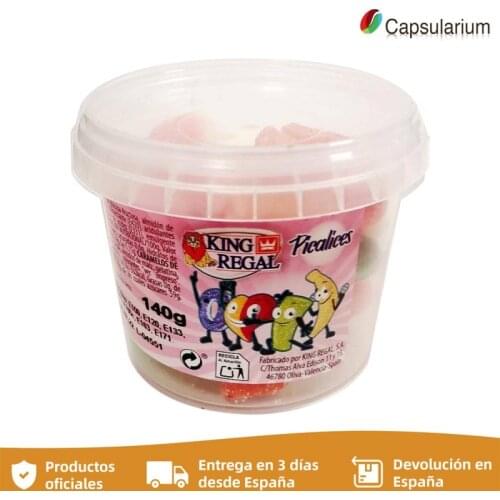 Picalices, assortment of sweet gels and sugar-coated rubber candy