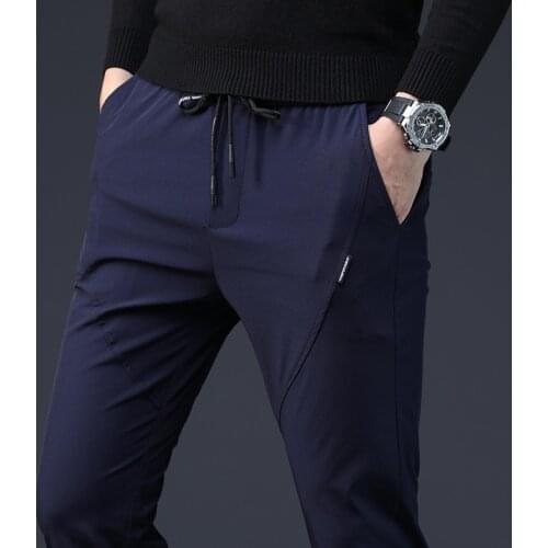 MRMT 2021 Brand Summer Mens Trousers Casual Clothes Ultra-thin Pants for Male Loose and Tight Air-breathable Trousers