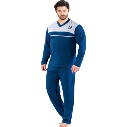 Gls 2100 Long Sleeve V-Neck Men 'S Pajamas set