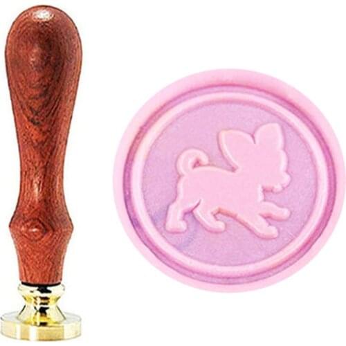 Dog Wax Seal Stamp Set Vintage Classical Wax Stamp Kit for Cards Envelopes Invitations Wine Packages