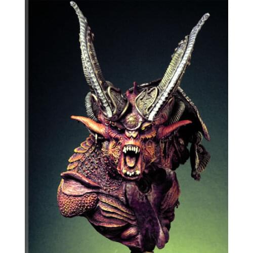 New Unassembled 1/6 ancient warrior bust with big base 1/6 Resin Figure Unpainted Model Kit