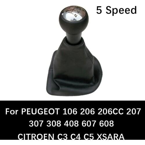 Manual Lever Car Shift Knob For 207 307 308 406 407 607 608 CITROEN C3 C4 C5 XSARA auto Shift Knob Head Handball Stick assessori