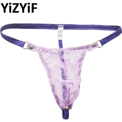 Sexy Lace Underwear Mesh Lace G-string Thongs bikini swimwear Gay Mens Underwear Sexy Gay Mens Tanga Lingerie Underwear Thongs
