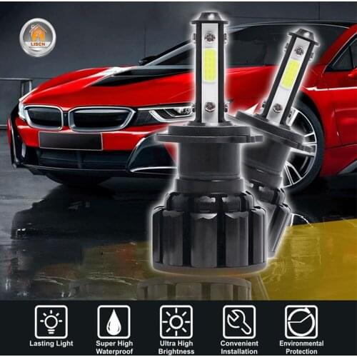 2PCS H7 LED Headlights H4 H13 H8 9004 9005 9006 9007 Car Headlights 6500K 36W 8000LM Fog Lights Automobiles Lamp Ice Lamps