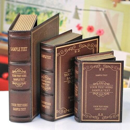 Vintage Book Model Sundries Container Box Home Decoration Multifunction Office Decor Ornaments Photograph Prop