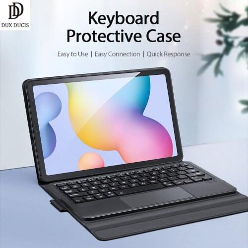 Keyboard Protective Leather Case For Samsung Tab S6 Lite 10.4'' Wirless Keyboard Case Quick Response Sturdy Folding Stand