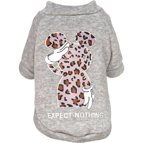 Pet Dog Winter Plus Velvet Clothes Jumpsuits Sweatshirt Puppy Animals Printed Clothes For Small Medium Dogs Wrap Belly Jacket