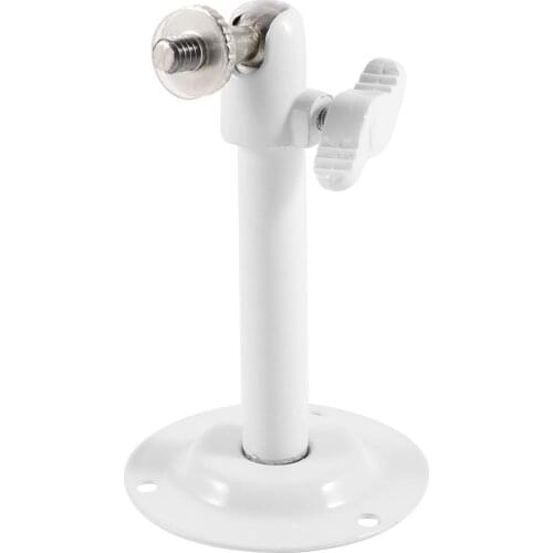11 cm high white metal wall ceiling mount stand of CCTV surveillance camera
