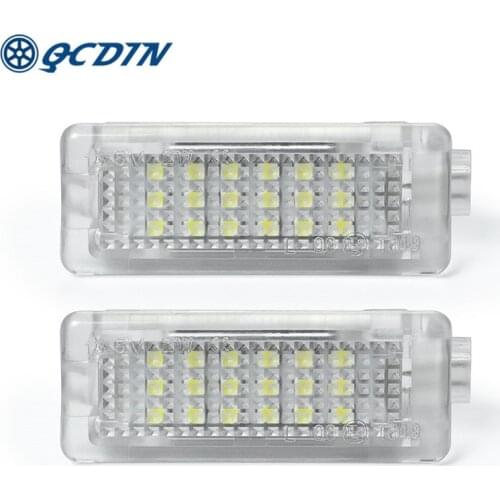 2PCS 18SMD W166 LED Courtesy Light For Mercedes Benz W166 C207 A207 E ML CLASS Welcome Lights Projector Door Lamp White 6000K