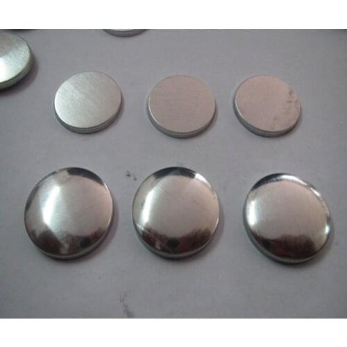 60L fabric coverd button cloth component button aluminum flat bottom 38.1mm wholesale Decoration fabric coverd button 500pcs