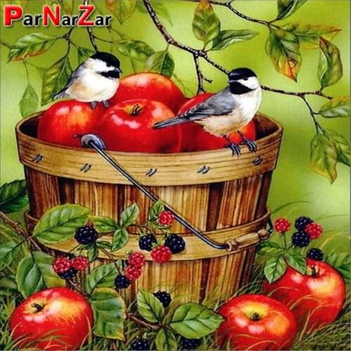 ParNarZar 5D DIY Diamond Painting Full Display Birds Diamond Embroidery Drill Mosaic Picture of Rhinestones Home Decor Gift