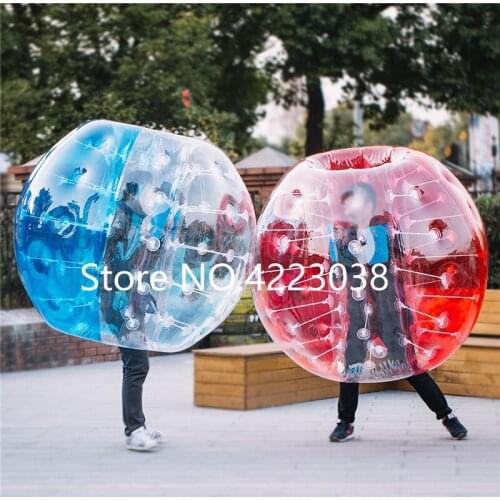 Free Shipping 0.8mm TPU 1.5m Bubble Soccer Ball Body Bumper Football Ball 5ft Inflatable Human Ball Zorb Ball