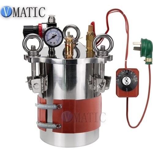 Free Shipping Silicone Heating Plate Temperature Control Thermostat Dispensing Barrel Stainless Steel Pressure Tank